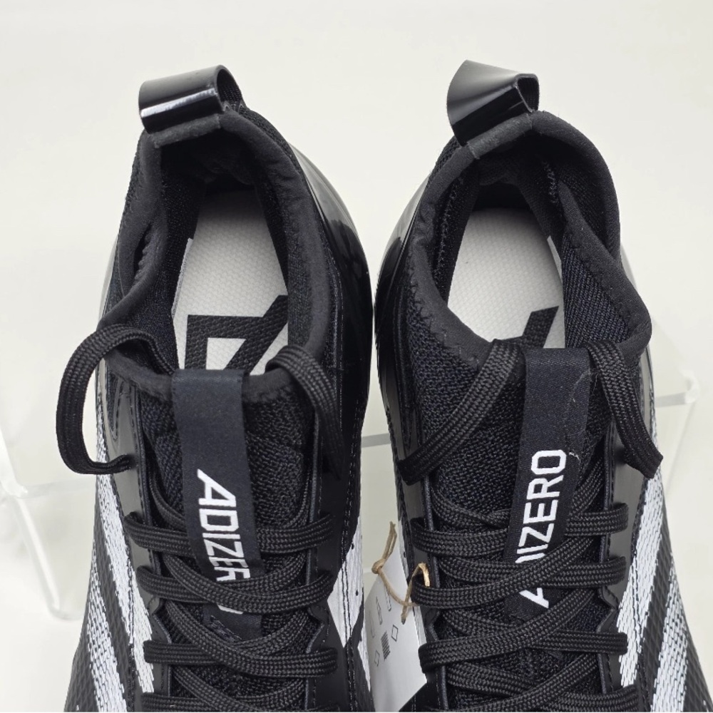 Adidas Adizero Impact Football Cleats Black White IE9661 Men’s Size 7 New - Picture 8 of 8